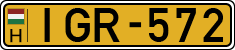 license plates of Hungary, Commercial vehicles (1990)