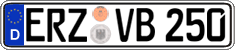 German license plate, Regular plates