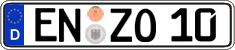 German license plate, Regular plates
