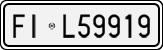 License plate of Italy, Cars (1927 year series)