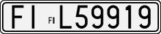 License plate of Italy, Cars (1927 year series)