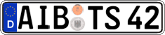 German license plate, Regular plates