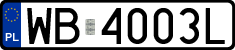License plates of Poland, Regular car plates