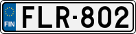 License plate of Finland, Cars