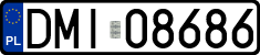 License plates of Poland, Regular car plates