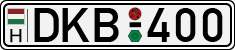 license plates of Hungary, Cars (1990)
