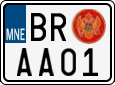 License plate of Montenegro, Scooters