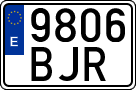 License plates of Spain, Ordinary (2000)