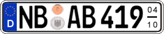 German license plate, Seasonal plates
