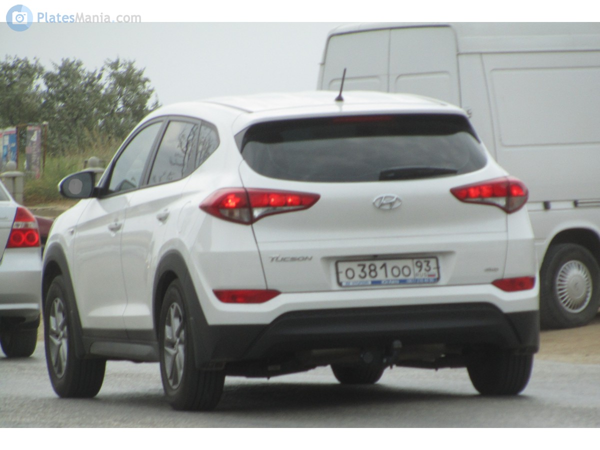 о 381 оо 93, Hyundai Tucson 3rd gen (TL), 2015–2018 (–2023 for LATAM-market)