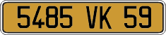 French license plate, FNI