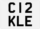 License plate of the United Kingdom, 1983 year system