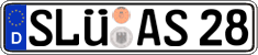 German license plate, Regular plates