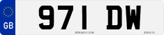License plate of the United Kingdom, 1932 year system