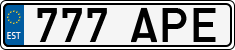 License plate of Estonia, Regular car plates