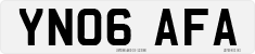 License plate of the United Kingdom, 2001 year system