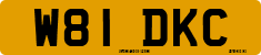 License plate of the United Kingdom, 1983 year system