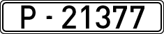 License plates of Spain, 1900 year series