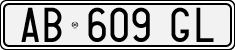 License plate of Italy, Cars (1994 year series)