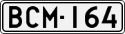 License plate of Finland, Cars