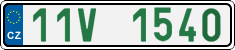 License plate of the Czech Republic, Oldtimers (2001)