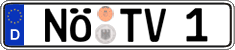 German license plate, Regular plates