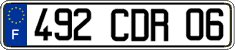 French license plate, FNI