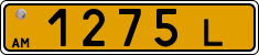 License plate of Armenia, Public transport