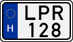 license plates of Hungary, Cars (1990)