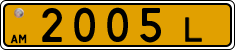 License plate of Armenia, Public transport
