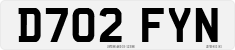 License plate of the United Kingdom, 1983 year system