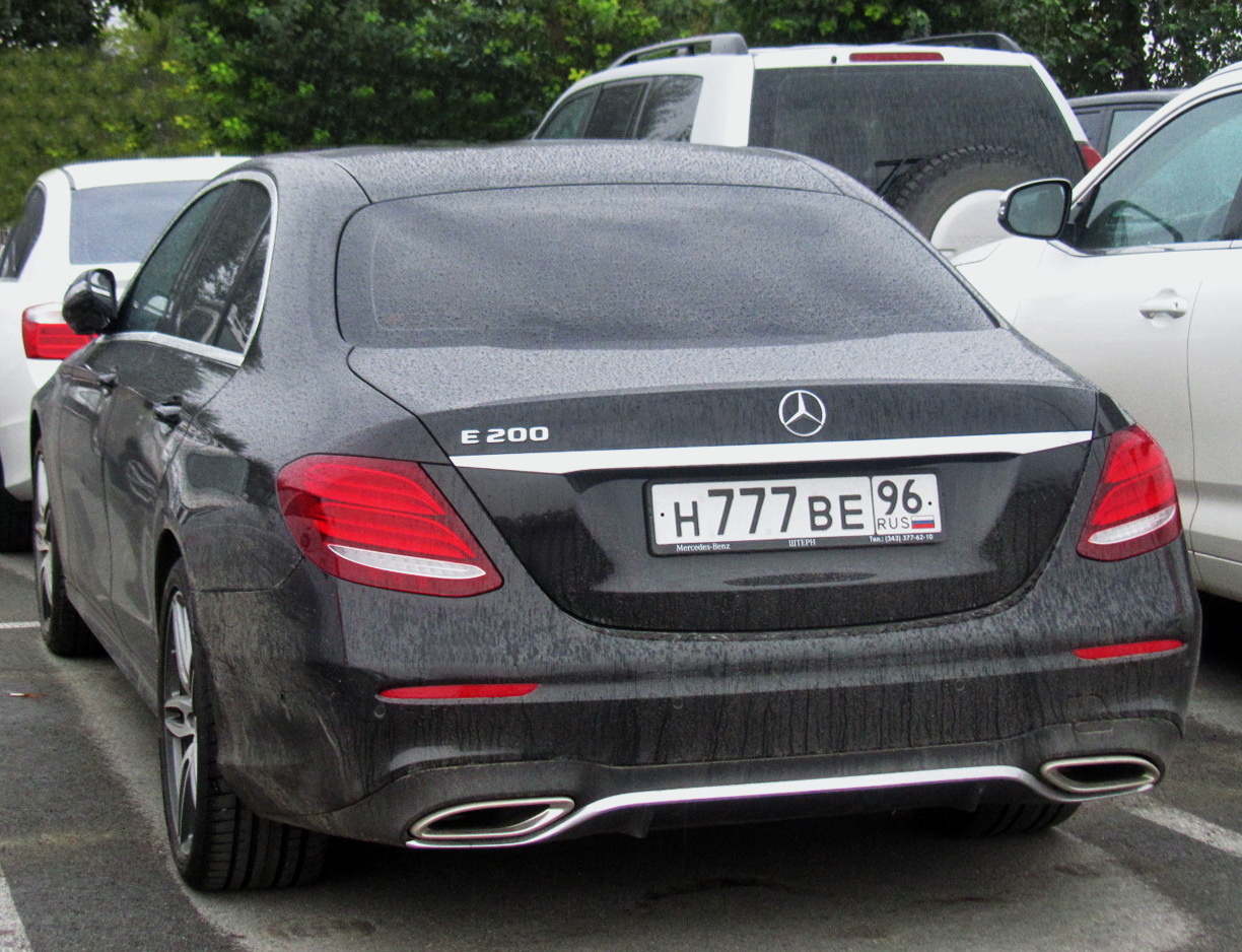 н 777 ве 96, Mercedes-Benz E-Klasse 5th gen Sedan (V213/W213), 2016­–2020