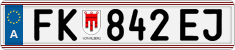 License plate of Austria, Regular plates