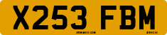 License plate of the United Kingdom, 1983 year system