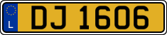 License plate of Luxembourg, 2003 year system