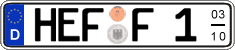 German license plate, Seasonal plates