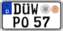 German license plate, Regular plates