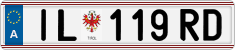 License plate of Austria, Regular plates