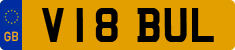 License plate of the United Kingdom, 1983 year system