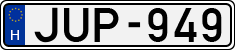 license plates of Hungary, Cars (1990)