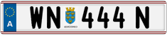 License plate of Austria, Regular plates