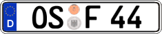 German license plate, Regular plates