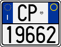 License plate of Italy, Motorcycles (1994 year series)
