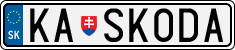 License plate of Slovakia, Vanity Plates