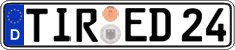 German license plate, Regular plates