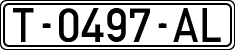 License plates of Spain, 1971 year series