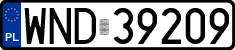License plates of Poland, Regular car plates
