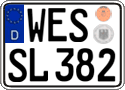 German license plate, Regular plates