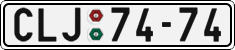 License plate of the Czech Republic, Cars (1960)