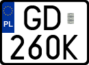 License plates of Poland, Special vehicles and motorcycles